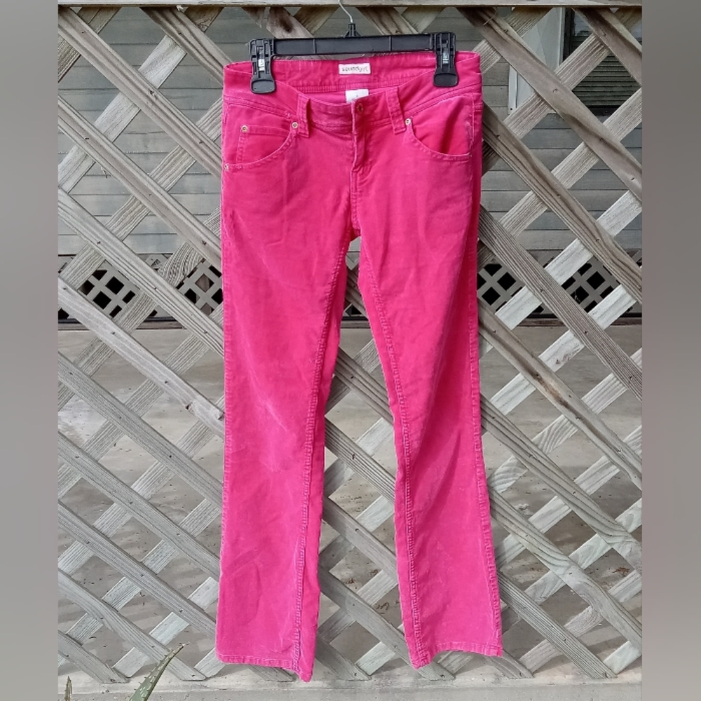 Soundgirl Pink Lightweight Corduroy Pants Boot Cut
